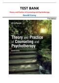 Theory and Practice of Counseling and Psychotherapy Test Bank 11th Edition &vert; Midterm Questions & Answers &vert; Gerald Corey