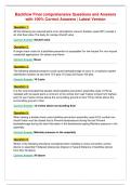 backflow exam question comprehensive Questions and&NewLine;Answers with 100&percnt; Correct Answers &vert; Latest Version