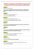 backflow exam question comprehensive Questions and&NewLine;Answers with 100&percnt; Correct Answers &vert; Latest Version