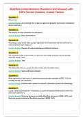 Backflow comprehensive Questions and Answers with&NewLine;100&percnt; Correct Answers &vert; Latest Version