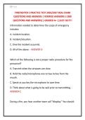 FIREFIGHTER 1 PRACTICE TEST 2026&sol;2027 REAL EXAM &NewLine;QUESTIONS AND ANSWERS &vert; VERIFIED ANSWERS &vert; &lpar;380 &NewLine;QUESTIONS AND ANSWERS&rpar; &vert; GRADED A&plus; &vert;&vert;JUST OUT&excl;&excl;&excl; 