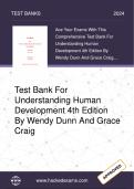 Test Bank for Understanding Human Development&comma; 4th edition by Wendy Dunn&comma; Grace Craig&comma; Chapter 1-18 &vert; Answers At The End Of Each Chapter