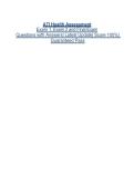 ATI Health Assessment Exam 1&comma; Exam 2 and Final Exam Questions with Answers&vert; Latest Update&vert; Score 100&percnt;&vert;Guaranteed Pass