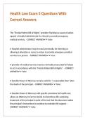 Health Law Exam 5 Questions With Correct Answers&period;
