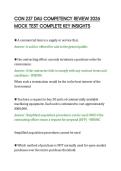 CON 237 DAU COMPETENCY REVIEW 2026&NewLine;MOCK TEST COMPLETE KEY INSIGHTS