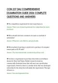 CON 237 DAU COMPREHENSIVE&NewLine;EXAMINATION GUIDE 2026 COMPLETE&NewLine;QUESTIONS AND ANSWERS