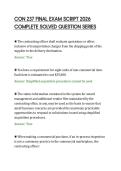 CON 237 FINAL EXAM SCRIPT 2026&NewLine;COMPLETE SOLVED QUESTION SERIES