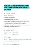 CON 1100 ACTUAL ASSESSMENT SCRIPT&NewLine;2026 COMPLETE QUESTIONS AND FULL&NewLine;SOLUTION