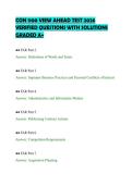 CON 1100 VIEW AHEAD TEST 2026&NewLine;VERIFIED QUESTIONS WITH SOLUTIONS&NewLine;GRADED A&plus;