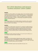 FCC TEST Questions and Answers&NewLine;Verified Solutions Latest Update