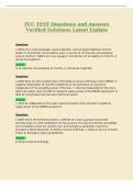 FCC TEST Questions and Answers&NewLine;Verified Solutions Latest Update