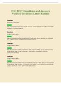 FCC TEST Questions and Answers&NewLine;Verified Solutions Latest Update