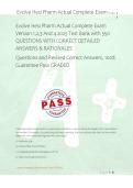 Evolve Hesi Pharm Actual Complete Exam  &NewLine;Version 1&comma;2&comma;3 And 4 2025 Test Bank with 350 &NewLine;QUESTIONS WITH CORRECT DETAILED &NewLine;ANSWERS & RATIONALES &NewLine;Questions and Revised Correct Answers&comma; 100&percnt; &NewLine;Guarantee Pass GRADED 