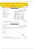 ATI RN Adult Medical Surgical 2026 Proctored Exam With screenshots&comma; Questions&comma; and correct&comma; verified answers&period; Guaranteed pass &sol;Graded A&plus;