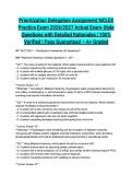 Prioritization Delegation Assignment NCLEX Practice Exam 2026&sol;2027 Actual Exam-Style Questions with Detailed Rationales &vert; 100&percnt; Verified &vert; Pass Guaranteed &ndash; A&plus; Graded