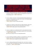 COMPREHENSIVE PREDICTOR B&NewLine;LATEST 2026&sol;2027 ACTUAL EXAM&NewLine;QUESTIONS WITH CORRECT ANSWERS&NewLine;100&percnt; VERIFIED GRADED A&plus;