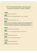 FCCS Exam Questions and Answers&NewLine;Verified Solutions Latest Update