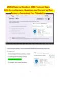 ATI RN Maternal Newborn 2026 Proctored Exam&NewLine;With Screen Captures&comma; Questions&comma; and Correct&comma; Verified&NewLine;Answers&period; Guaranteed Pass &sol; Graded A&plus;