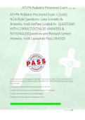 ATI PN Pediatric Proctored Exam 1 &lpar;2026&rpar; &NewLine;NGN-Style Questions&comma; Case Scenario & &NewLine;Answers&comma; 100&percnt; Verified Graded A&plus;  QUESTIONS &NewLine;WITH CORRECT DETAILED ANSWERS & &NewLine;RATIONALESQuestions and Revised Correct &NewLine;Answers&comma; 100&percnt; Guarantee Pass GRADED 