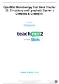 OpenStax Microbiology Test Bank Chapter &NewLine;25&colon; Circulatory and Lymphatic System &vert; &NewLine;Complete & Graded A&plus;