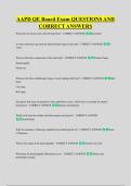 AAPD QE Board Exam QUESTIONS AND &NewLine;CORRECT ANSWERS