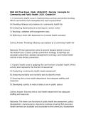 NUR 410 Exam 1&comma; 2 & FInal Exam Package Bundle &vert; Q&A &vert; 2026&sol;2027 &vert; Nursing Concepts for Community and Public Health &vert; ASU &vert; Graded A&plus;