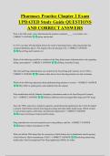 Pharmacy Practice Chapter 2 Exam &NewLine;UPDATED Study Guide QUESTIONS &NewLine;AND CORRECT ANSWERS