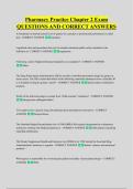 Pharmacy Practice Chapter 2 Exam &NewLine;QUESTIONS AND CORRECT ANSWERS