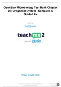 OpenStax Microbiology Test Bank Chapter &NewLine;23&colon; Urogenital System &vert; Complete & &NewLine;Graded A&plus;