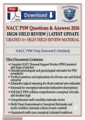NACC PSW Questions & Answers 2026 &vert; High-Yield Review &vert;  Graded A&plus;