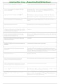 American Red Cross Lifeguarding Final Written Exam 2026&ndash;2027 Questions & Answers &vert; Complete Practice Test &vert; Verified Correct Solutions &vert; Latest Version