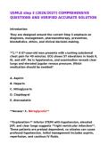 USMLE step 3 &lpar;2026&sol;2027&rpar; COMPREHENSIVE QUESTIONS AND VERIFIED ACCURATE SOLUTION&NewLine;&NewLine;