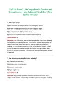NSG 526 Exam 2 &vert; 98 Comprehensive Question and Correct Answers plus Rationale &vert; Graded A&plus; &vert; New Update 2026&sol;2027