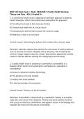 NUR 510 Exam 1&comma; Exam 2 & Final Exam Package Bundle  &vert; Q&A &vert; 2026&sol;2027 &vert; Public Health Nursing Theory and Role &vert; ASU &vert; Graded A&plus;