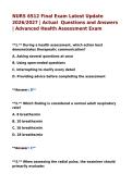 NURS 6512 Final Exam Latest Update 2026&sol;2027 &vert; Actual  Questions and Answers &vert; Advanced Health Assessment Exam&NewLine;