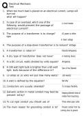 Electrical Mechanic Test Study Guide &vert; Practice Questions & Answers &vert; Electrical Mechanic Exam Prep 2026&sol;2027