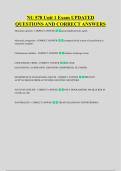 NU 578 Unit 1 Exam UPDATED &NewLine;QUESTIONS AND CORRECT ANSWERS