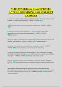 NURS 257 Midterm Exam UPDATED &NewLine;ACTUAL QUESTIONS AND CORRECT &NewLine;ANSWERS