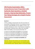 CPA Practice Examination 2026 &ndash; &NewLine;Comprehensive Exam Preparation with &NewLine;Authentic-Style Questions&comma; Detailed &NewLine;Answers&comma; Step-by-Step Rationales&comma; Proven &NewLine;Test-Taking Strategies & In-Depth Practice &NewLine;Assessment