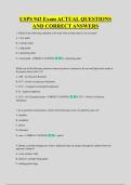 USPS 943 Exam ACTUAL QUESTIONS &NewLine;AND CORRECT ANSWERS