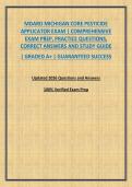 MDARD MICHIGAN CORE PESTICIDE APPLICATOR EXAM &vert; COMPREHENSIVE EXAM PREP&comma; PRACTICE QUESTIONS&comma; CORRECT ANSWERS AND STUDY GUIDE