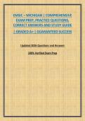 EMSIC &ndash; MICHIGAN &vert; COMPREHENSIVE EXAM PREP&comma; PRACTICE QUESTIONS&comma; CORRECT ANSWERS AND STUDY GUIDE