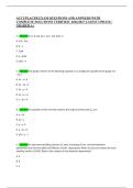 ACCUPLACER EXAM QUESTIONS AND ANSWERS WITH &NewLine;COMPLETE SOLUTIONS VERIFIED &vert; 2026&sol;2027 LATEST UPDATE &vert; &NewLine;GRADED A&plus;