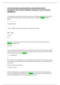 ACCUPLACER EXAM QUESTIONS AND ANSWERS WITH &NewLine;COMPLETE SOLUTIONS VERIFIED &vert; 2026&sol;2027 LATEST UPDATE &vert; &NewLine;GRADED A&plus;