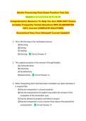 Sterile Processing Final Exam Practice Test ALL  &NewLine;&lpar;Chapters 1&comma; 2&comma; 3&comma; 4&comma; 5&comma; 6&comma; 8&comma; 10&comma; 11&comma; 12&comma; 13&rpar; &NewLine;Comprehensive Resource To Help You Ace 2026-2027 Exams &NewLine;Includes Frequently Tested Questions With ELABORATED &NewLine;100&percnt; Correct COMPLETE SOLUTIONS &NewLine;Guarantee