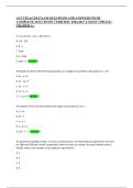ACCUPLACER EXAM QUESTIONS AND ANSWERS WITH &NewLine;COMPLETE SOLUTIONS VERIFIED &vert; 2026&sol;2027 LATEST UPDATE &vert; &NewLine;GRADED A&plus;