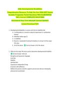 CNA&colon; Developmental Disabilities  &NewLine;Comprehensive Resource To Help You Ace 2026-2027 Exams &NewLine;Includes Frequently Tested Questions With ELABORATED &NewLine;100&percnt; Correct COMPLETE SOLUTIONS &NewLine;Guaranteed Pass First Attempt&excl;&excl; Current Update&excl;&excl; &NewLine;Instant Download Pdf&excl;&excl;