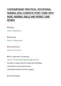 CONTEMPORARY PRACTICAL VOCATIONAL&NewLine;NURSING 2026 COMPLETE STUDY GUIDE WITH&NewLine;BASIC NURSING SKILLS AND PATIENT CARE&NewLine;REVIEW