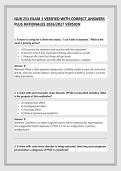 NUR 253 EXAM 3 VERIFIED WITH CORRECT ANSWERS &NewLine;PLUS RATIONALES 2026&sol;2027 VERSION