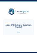 Alaska DFG Registered Guide Exam &lpar;Practical&rpar; &vert; Practice Test Questions & Answers